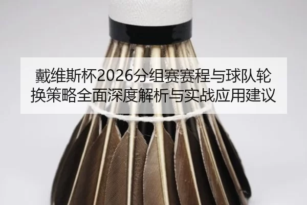 戴维斯杯2026分组赛赛程与球队轮换策略全面深度解析与实战应用建议